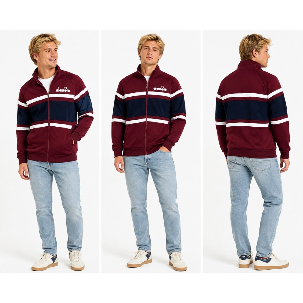 Diadora Track Jacket M Sportswear Heritage Soccer Streetwear Athleisure Retro